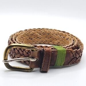 Size 30 Brown Weave Leather Belt